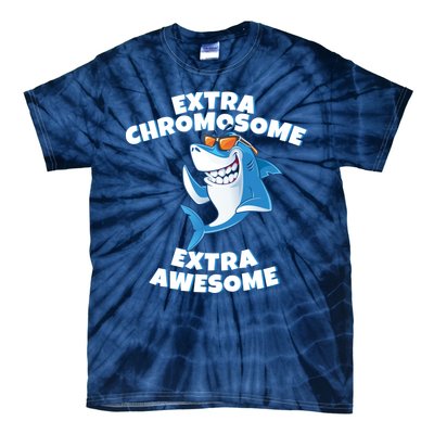 Down Syndrome - Extra Chromosome Shark Tie-Dye T-Shirt