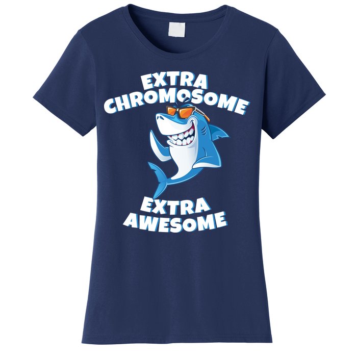 Down Syndrome - Extra Chromosome Shark Women's T-Shirt