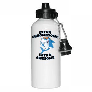 Down Syndrome - Extra Chromosome Shark Aluminum Water Bottle