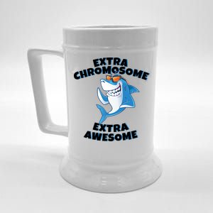 Down Syndrome - Extra Chromosome Shark Beer Stein