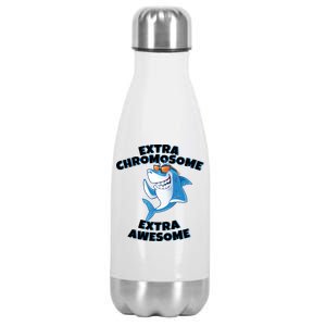 Down Syndrome - Extra Chromosome Shark Stainless Steel Insulated Water Bottle