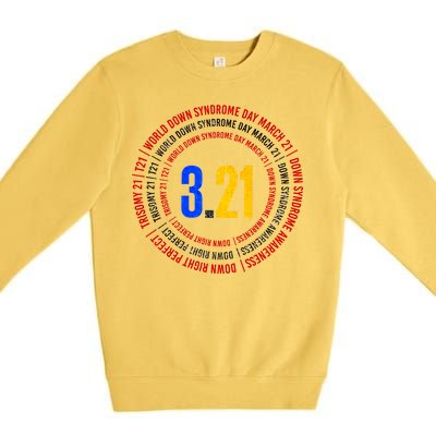 Down Syndrome 3.21 Shield Premium Crewneck Sweatshirt