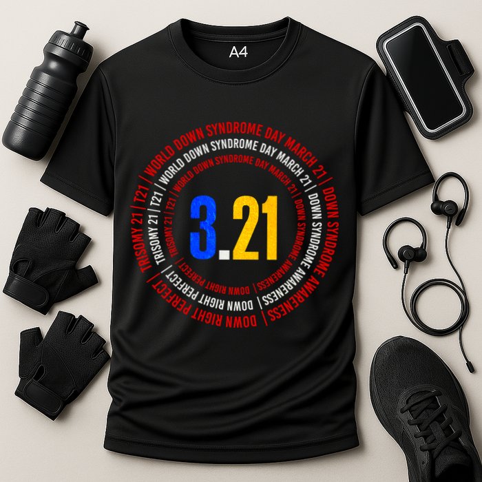 Down Syndrome 3.21 Shield Cooling Performance Crew T-Shirt