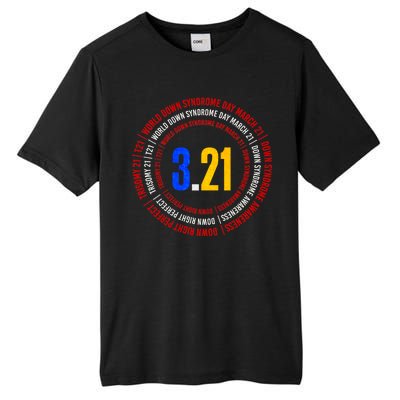 Down Syndrome 3.21 Shield Tall Fusion ChromaSoft Performance T-Shirt