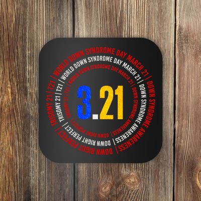 Down Syndrome 3.21 Shield Coaster