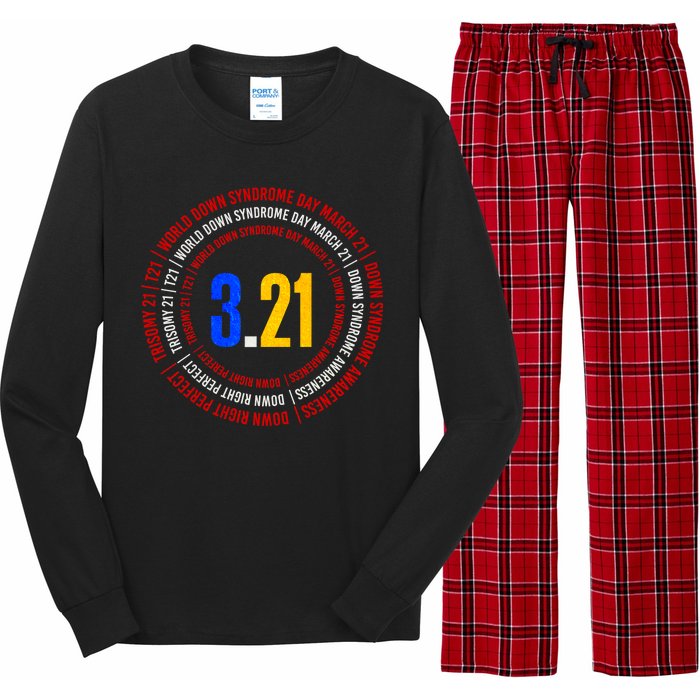 Down Syndrome 3.21 Shield Long Sleeve Pajama Set