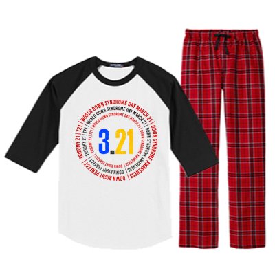 Down Syndrome 3.21 Shield Raglan Sleeve Pajama Set