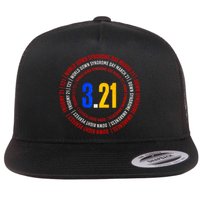 Down Syndrome 3.21 Shield Flat Bill Trucker Hat