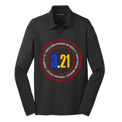 Down Syndrome 3.21 Shield Silk Touch Performance Long Sleeve Polo