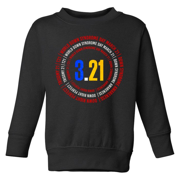 Down Syndrome 3.21 Shield Toddler Sweatshirt