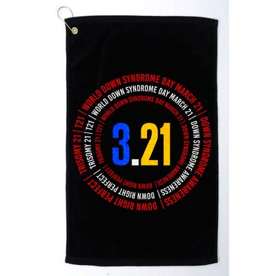 Down Syndrome 3.21 Shield Golf Towel