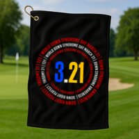 Down Syndrome 3.21 Shield Golf Towel