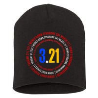 Down Syndrome 3.21 Shield Short Acrylic Beanie