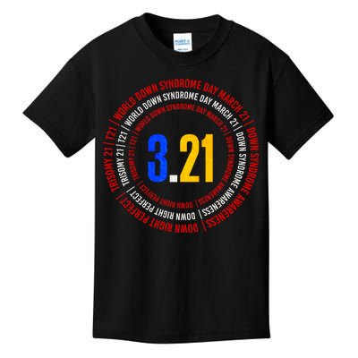 Down Syndrome 3.21 Shield Kids T-Shirt