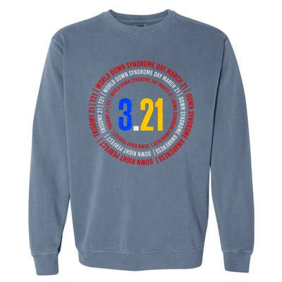 Down Syndrome 3.21 Shield Garment-Dyed Sweatshirt