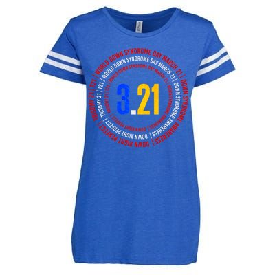 Down Syndrome 3.21 Shield Enza Ladies Jersey Football T-Shirt