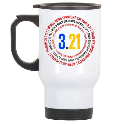 Down Syndrome 3.21 Shield Stainless Steel Travel Mug