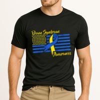 Down Syndrome American Flag Cooling Performance Crew T-Shirt