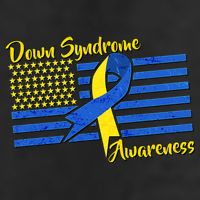 Down Syndrome American Flag Adult Drive Performance Visor