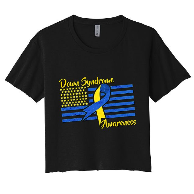 Down Syndrome American Flag Crop Top