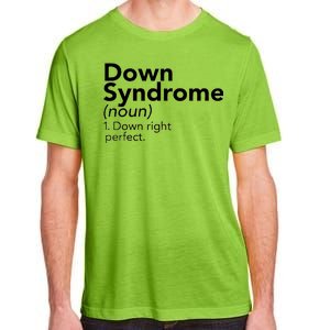 Down Syndrome Available Down Right Perfect Adult ChromaSoft Performance T-Shirt