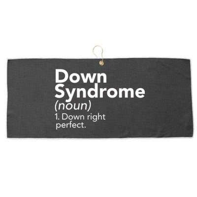 Down Syndrome Available Down Right Perfect Large Microfiber Waffle Golf Towel