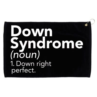 Down Syndrome Available Down Right Perfect Grommeted Golf Towel