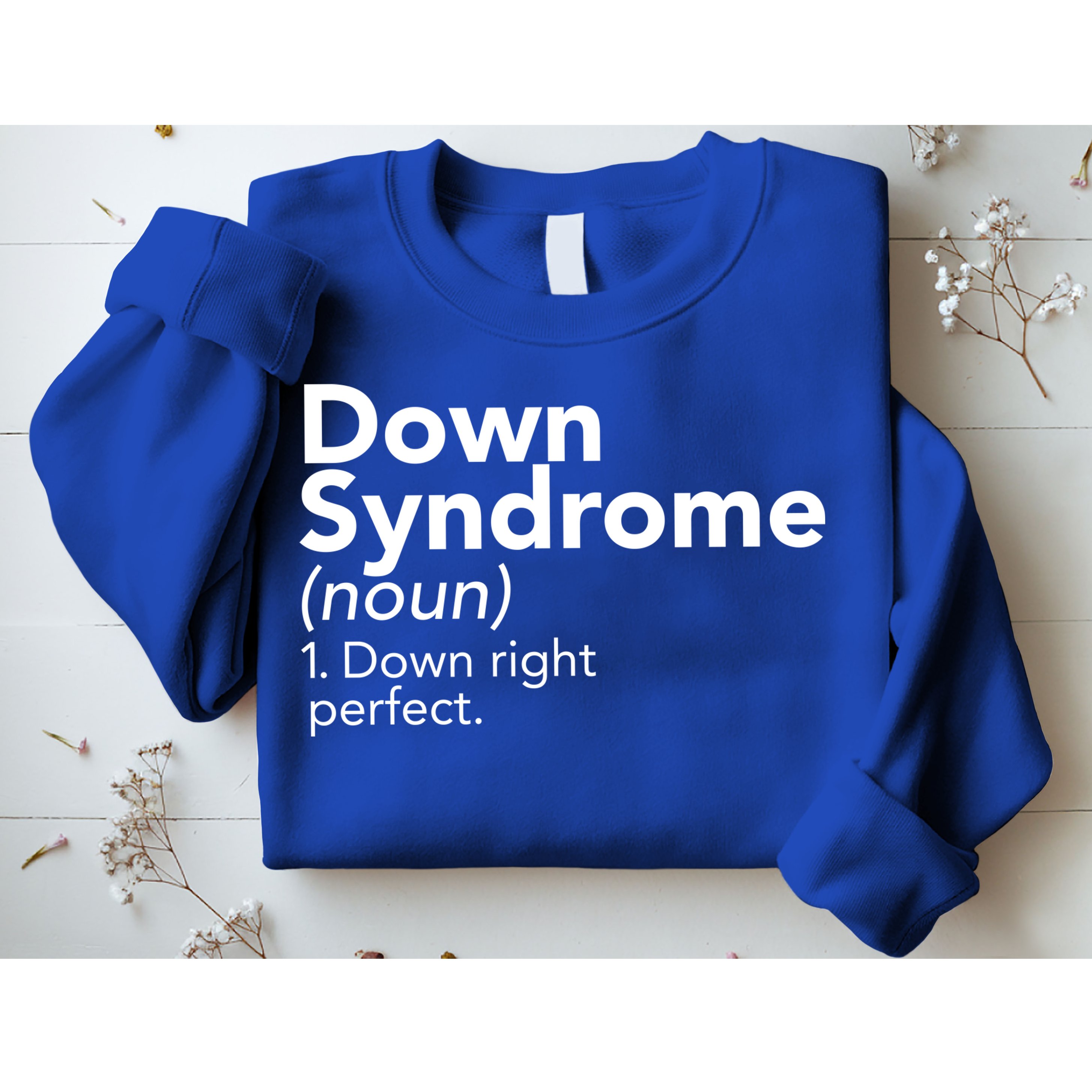 Down Syndrome Available Down Right Perfect Sweatshirt