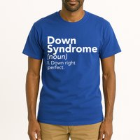 Down Syndrome Available Down Right Perfect Tall T-Shirt