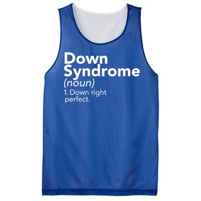 Down Syndrome Available Down Right Perfect Mesh Reversible Basketball Jersey Tank