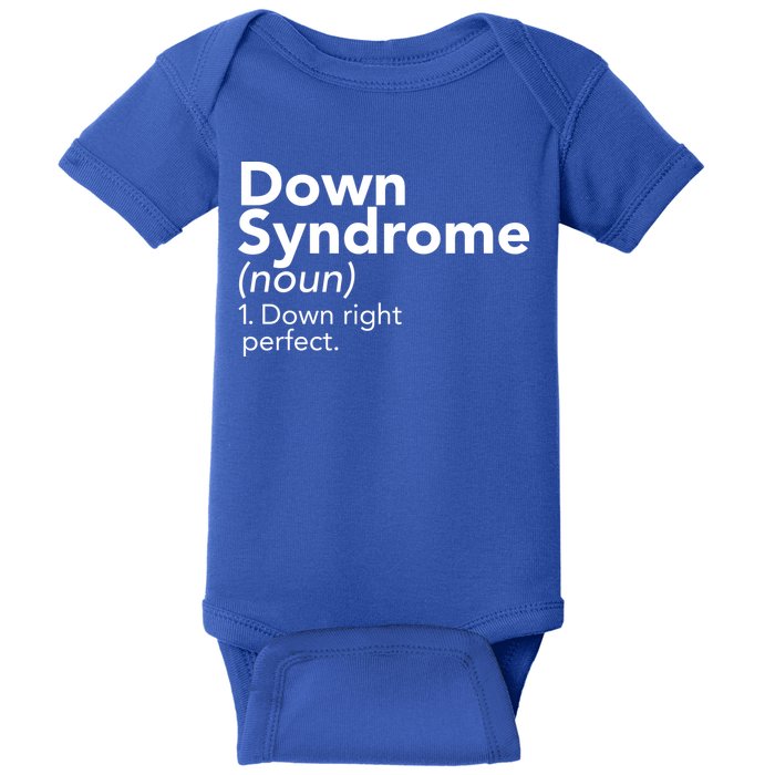 Down Syndrome Available Down Right Perfect Baby Bodysuit