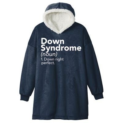 Down Syndrome Available Down Right Perfect Hooded Wearable Blanket