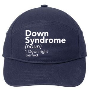 Down Syndrome Available Down Right Perfect 7-Panel Snapback Hat