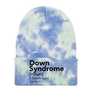 Down Syndrome Available Down Right Perfect Tie Dye 12in Knit Beanie