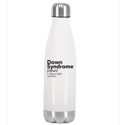 Down Syndrome Available Down Right Perfect Stainless Steel Insulated Water Bottle