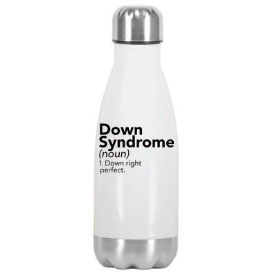 Down Syndrome Available Down Right Perfect Stainless Steel Insulated Water Bottle