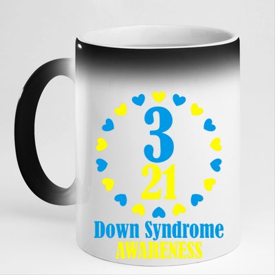 Down Syndrome Awareness 11oz Black Color Changing Mug