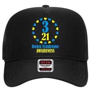 Down Syndrome Awareness High Crown Mesh Back Trucker Hat