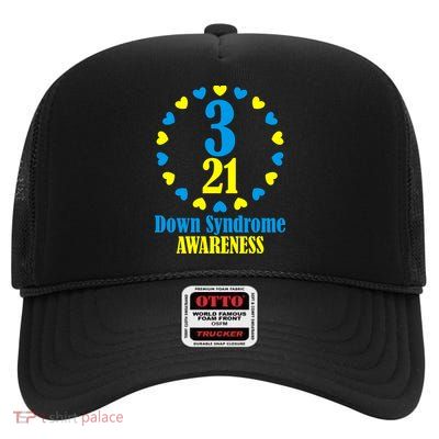 Down Syndrome Awareness High Crown Mesh Back Trucker Hat