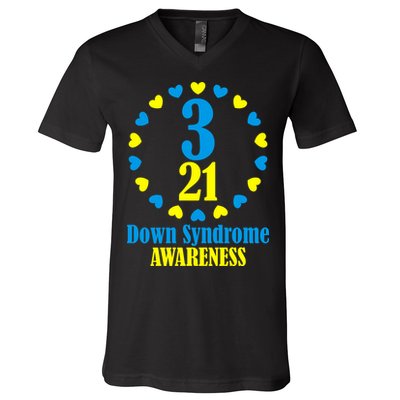 Down Syndrome Awareness V-Neck T-Shirt