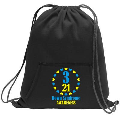 Down Syndrome Awareness Sweatshirt Cinch Pack Bag