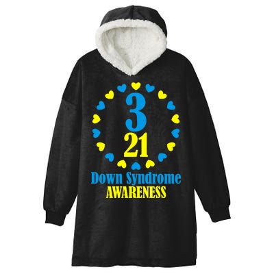 Down Syndrome Awareness Hooded Wearable Blanket