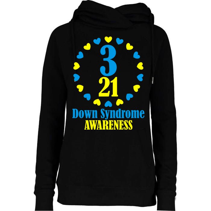 Down Syndrome Awareness Womens Funnel Neck Pullover Hood