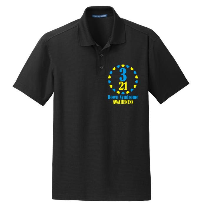 Down Syndrome Awareness Dry Zone Grid Polo