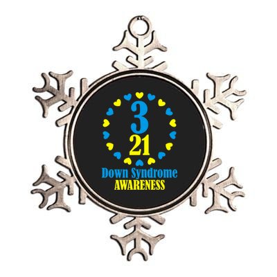 Down Syndrome Awareness Metallic Star Ornament