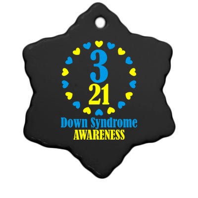 Down Syndrome Awareness Ceramic Star Ornament