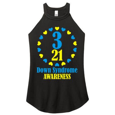 Down Syndrome Awareness Women's Perfect Tri Rocker Tank