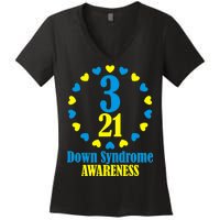 Down Syndrome Awareness Women's V-Neck T-Shirt