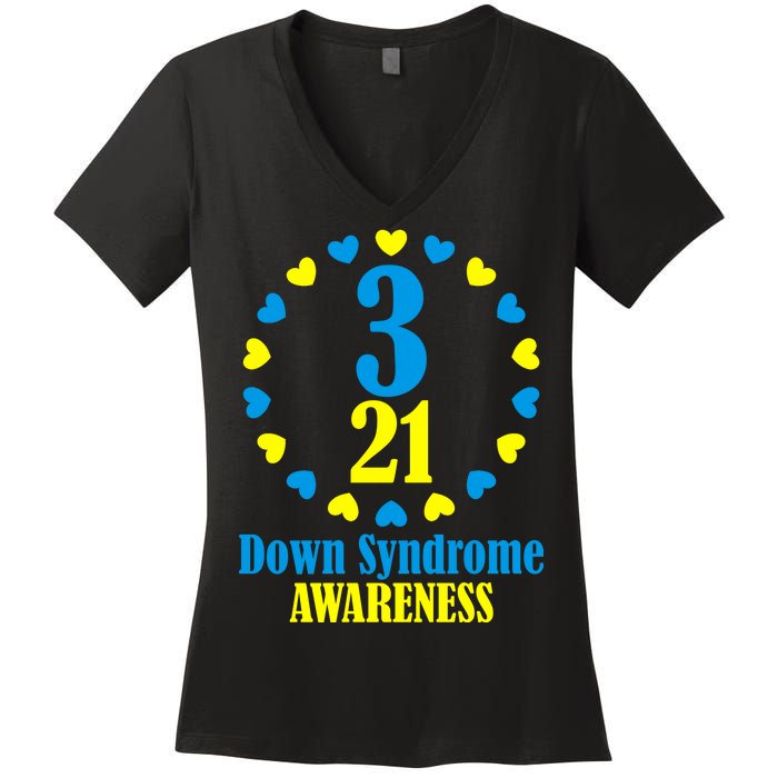 Down Syndrome Awareness Women's V-Neck T-Shirt