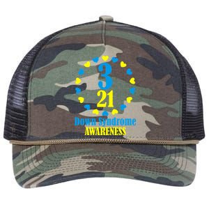 Down Syndrome Awareness Retro Rope Trucker Hat Cap